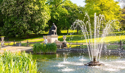 Fountain in Hyde Park, London. 