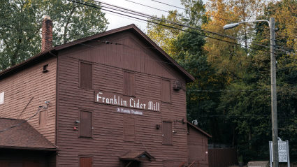 A photo of a cider mill, where people can enjoy exploring empty nest ideas.