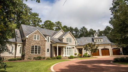 A photo of a luxury home in Massachusetts, alluding to the topic of places to visit in Massachusetts.