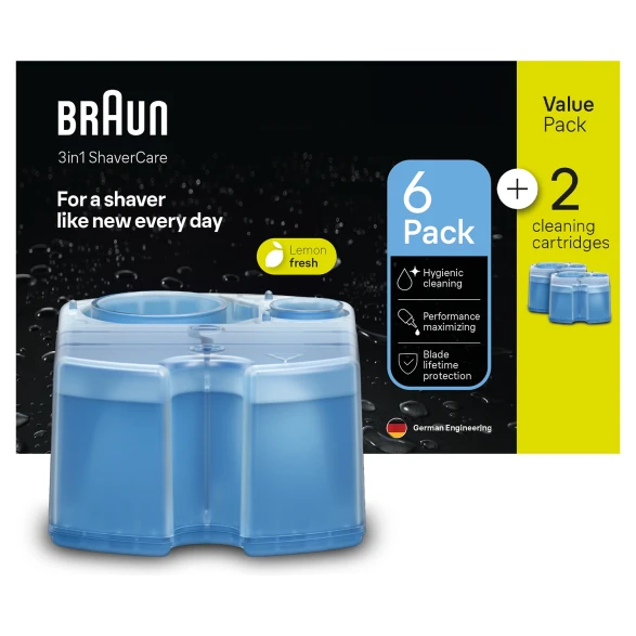 Braun 3in1 ShaveCare refill cartridges 6+2 pack