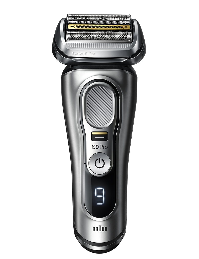 Series 9 Pro 9417s Wet & Dry shaver with charging stand and travel case,  silver.