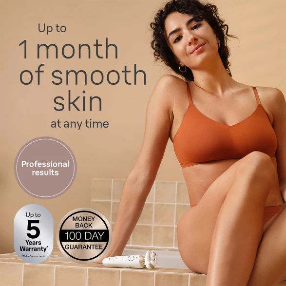 Up to 1 month smooth skin at any time