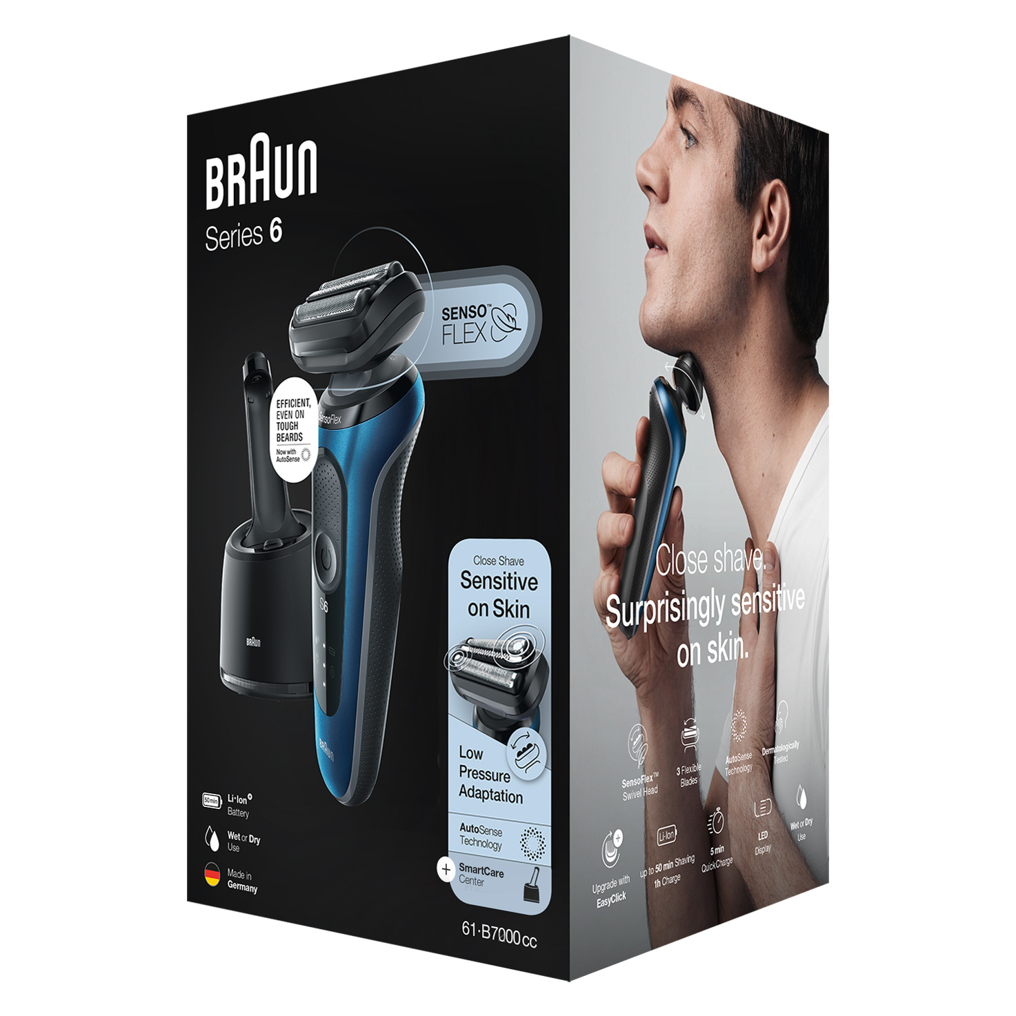 Series 6 60-B7000CC Shaver for Men, Wet & Dry for Sensitive Skin | UK