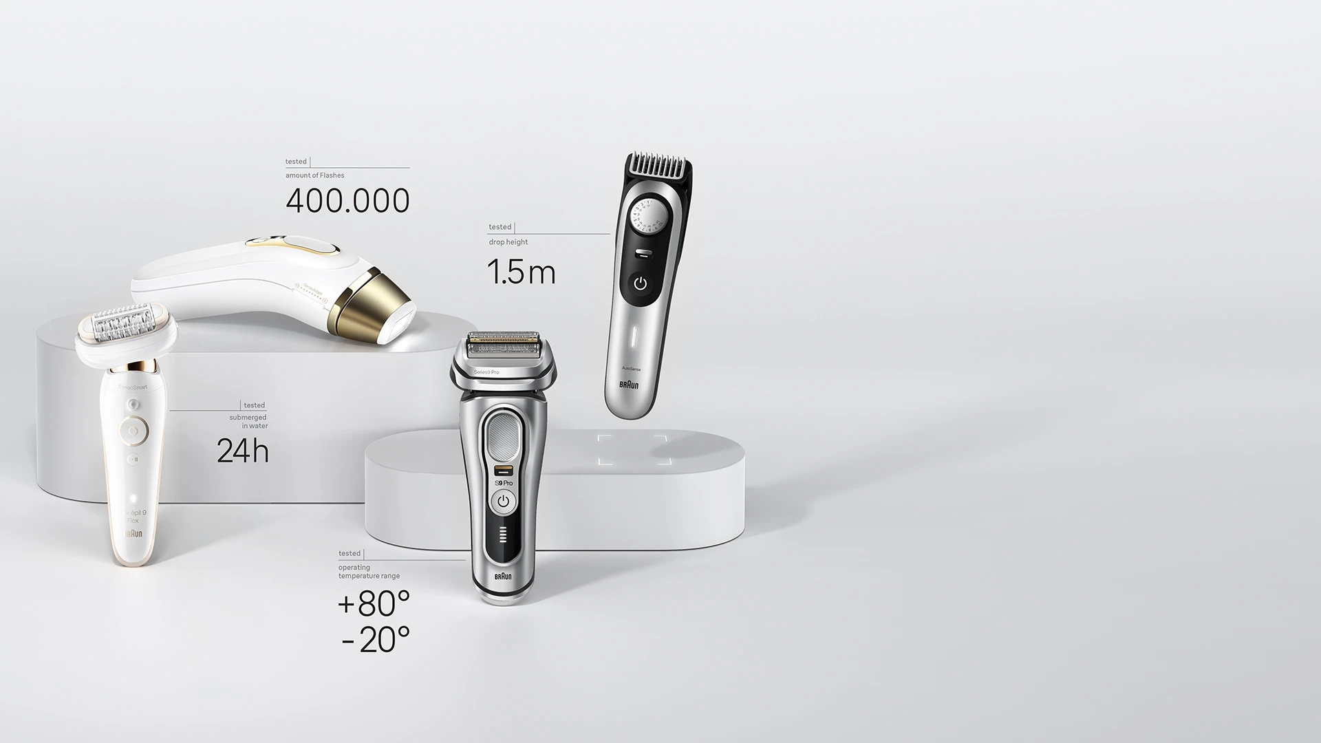 Braun's durable and long lasting electric shavers