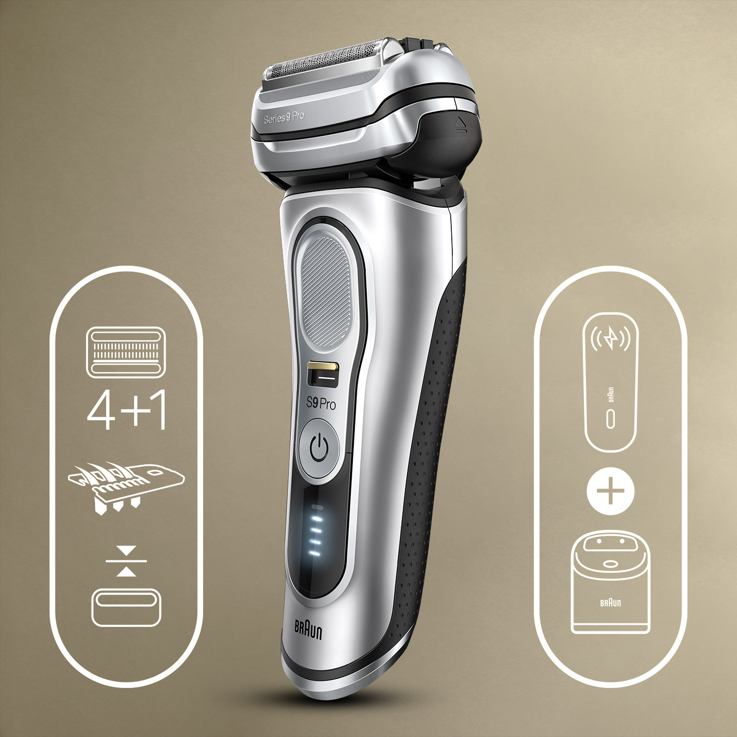 Series 9 Pro 9477cc Wet & Dry shaver with 5-in-1 SmartCare center 