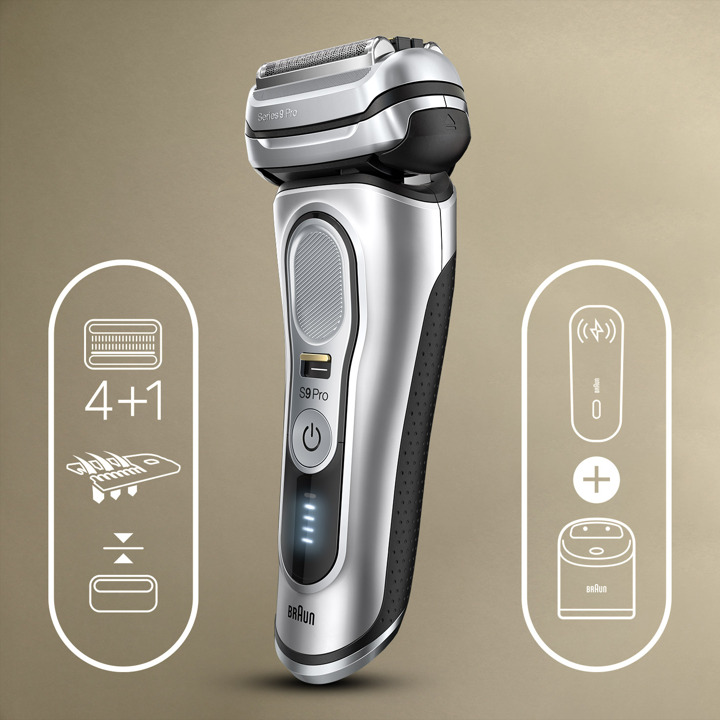 Series 9 Pro 9477cc Wet & Dry shaver with 5-in-1 SmartCare center and  PowerCase