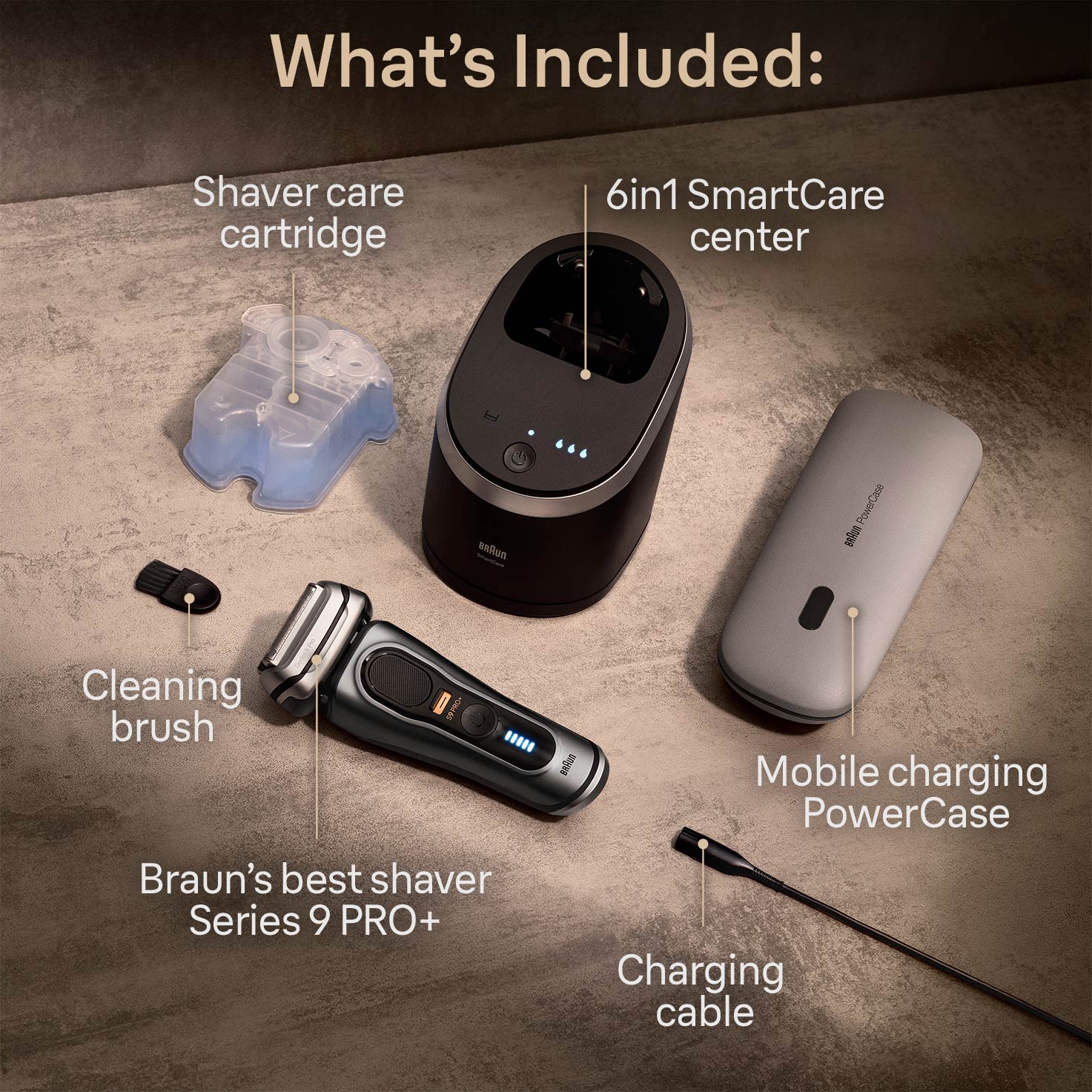 Braun Series 9 Pro+ Electric Shaver with ProTrimmer