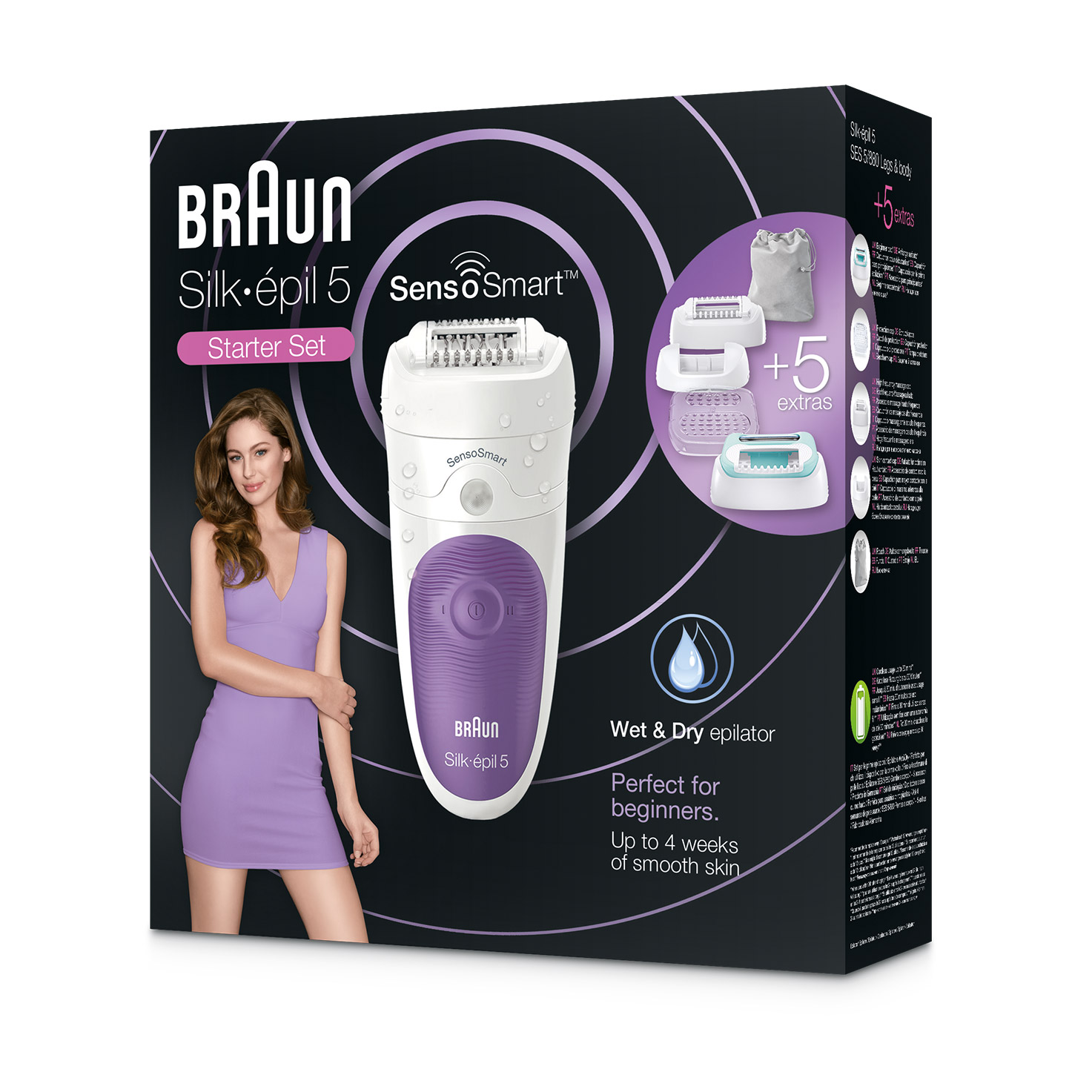 cordless range 5 Dry Braun UK epilator Silk-épil & | Wet