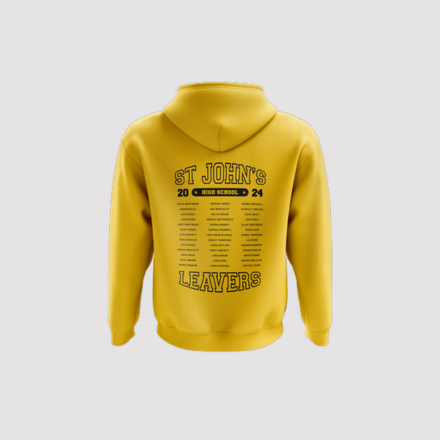 Yellow Leavers Hoodie