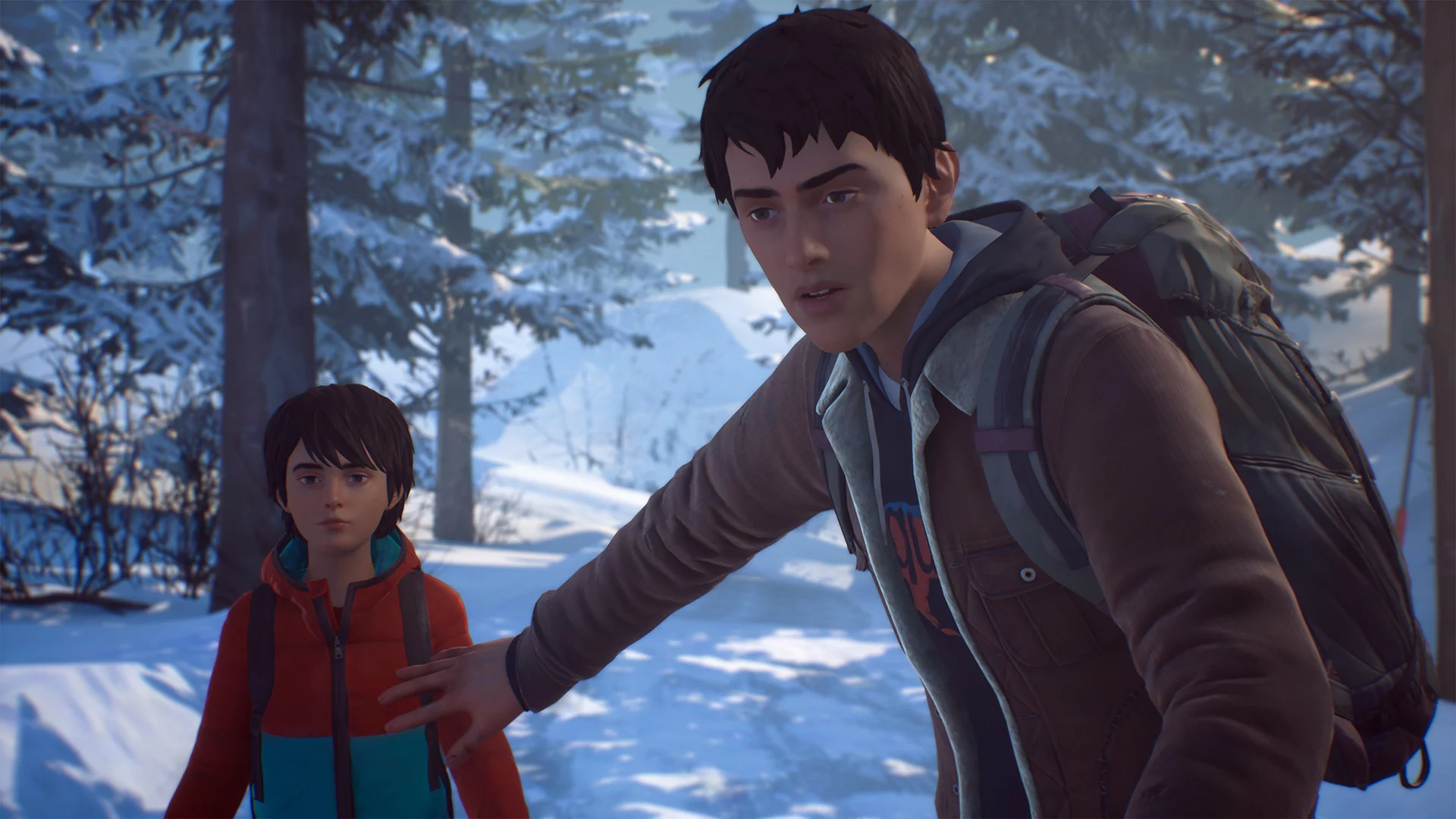 A generic promotional Life is Strange 2 image featuring the two man characters, Daniel and the other man I've forgotten his name, I'm doing this caption later on in time, sorry. With hindsight this game wasn't actually that good. Anyway enjoy the post