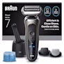 Afb. Series 7 C7650cc scheerapparaatset, 4-in-1 SmartCare center, navulpatroon en precisietrimmer-opzetstuk.