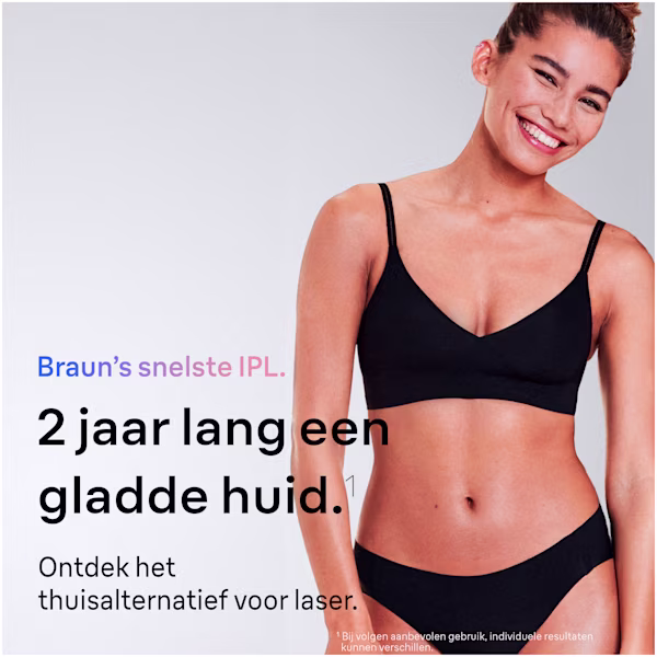 Foto van de huid van een vrouw na gebruik van Braun Skin i·expert Foto van de huid van een vrouw na gebruik van Braun Skin i·expert