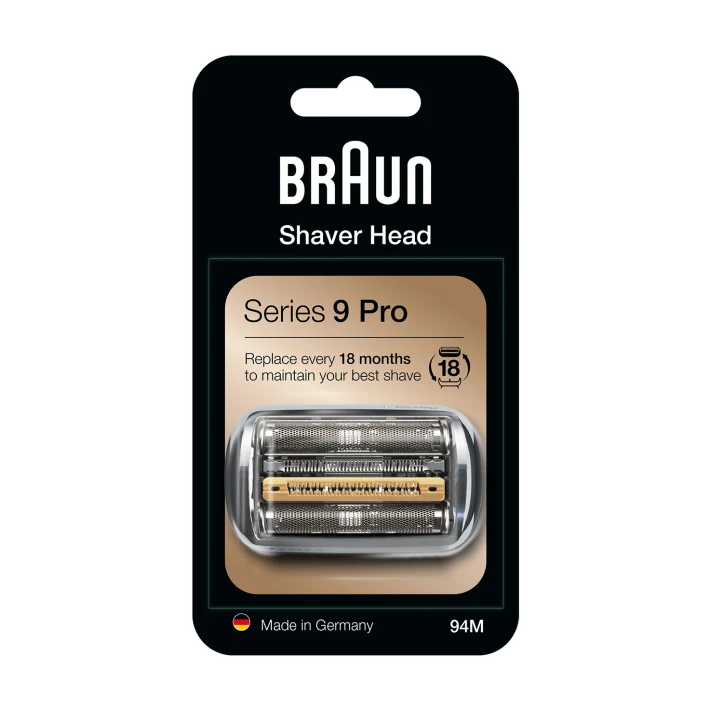 Braun Series 9 Cassette 94M vervangend scheerblad, zilver