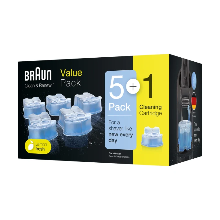 Braun Pak van 5+1 Clean & Renew patronen