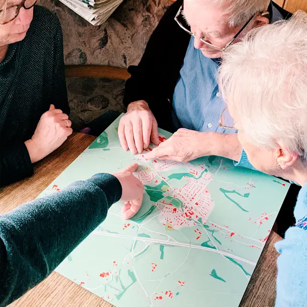 Persönliche Landkarte vom Geburts und Heimatort als Geschenk mapdid