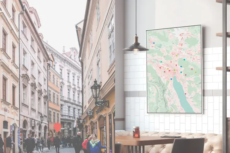 Stadtplan Zürich als Poster gestalten