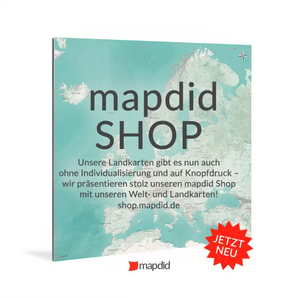 Der neue mapdid Welt- und Landkarten-Shop