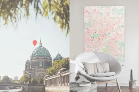 Berlin-Karte als Poster gestalten
