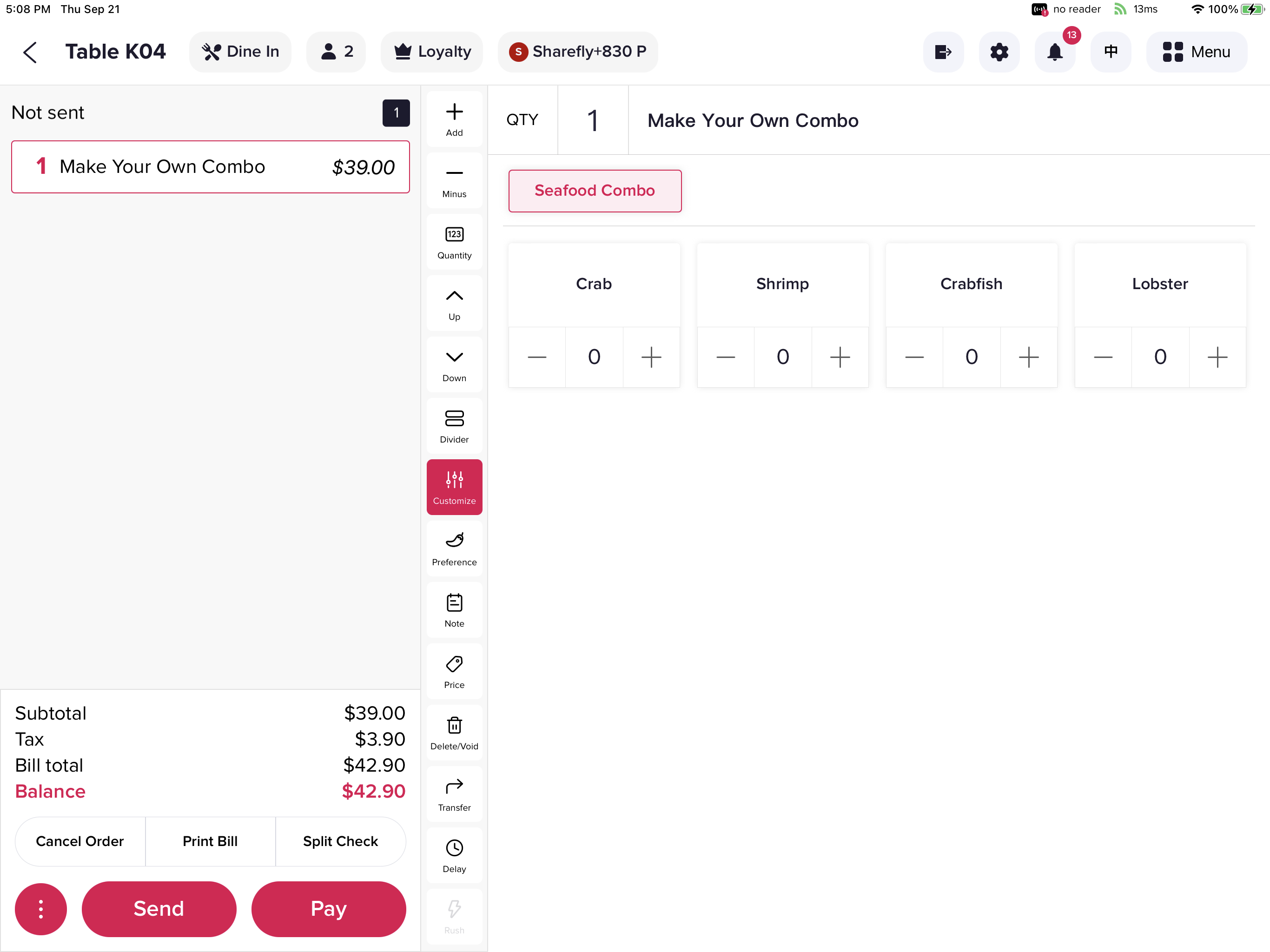 pos-menu-management-three-layer-dish