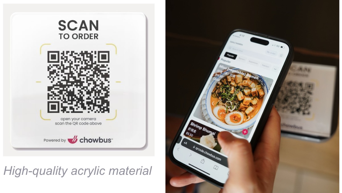 Chowbus POS QR code ordering