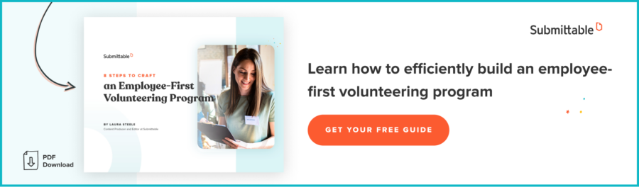 Learn how to efficiently build an employee first volunteering program