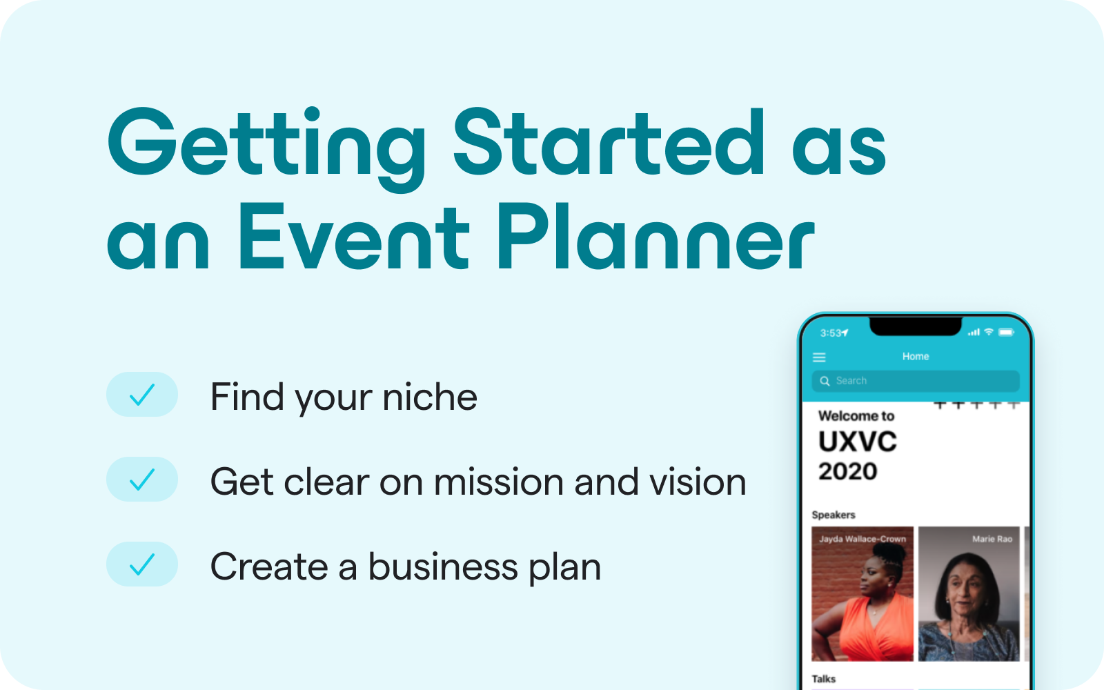how to start your own business in event planning
