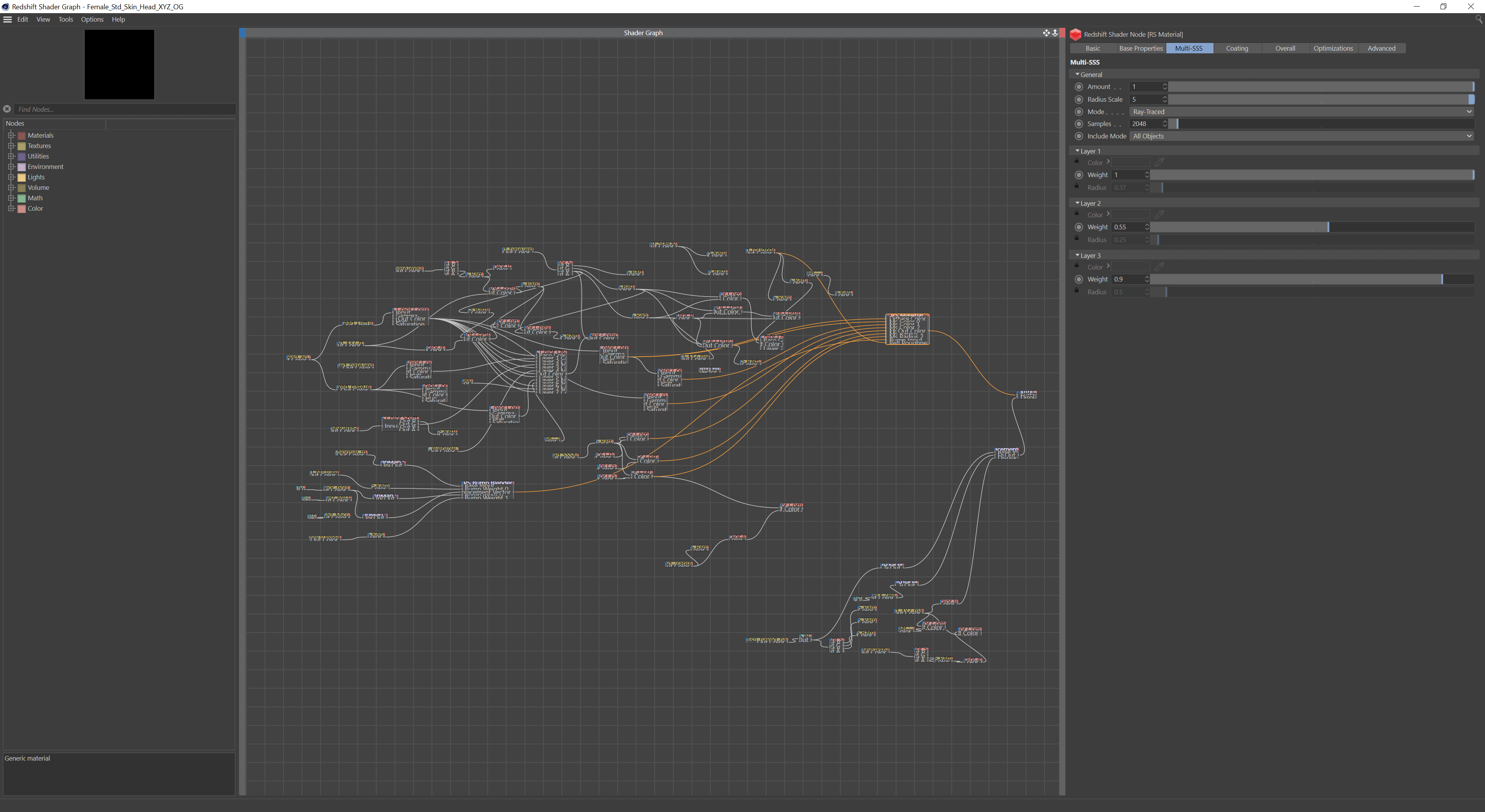 「Head」材质的RS Shader Graph