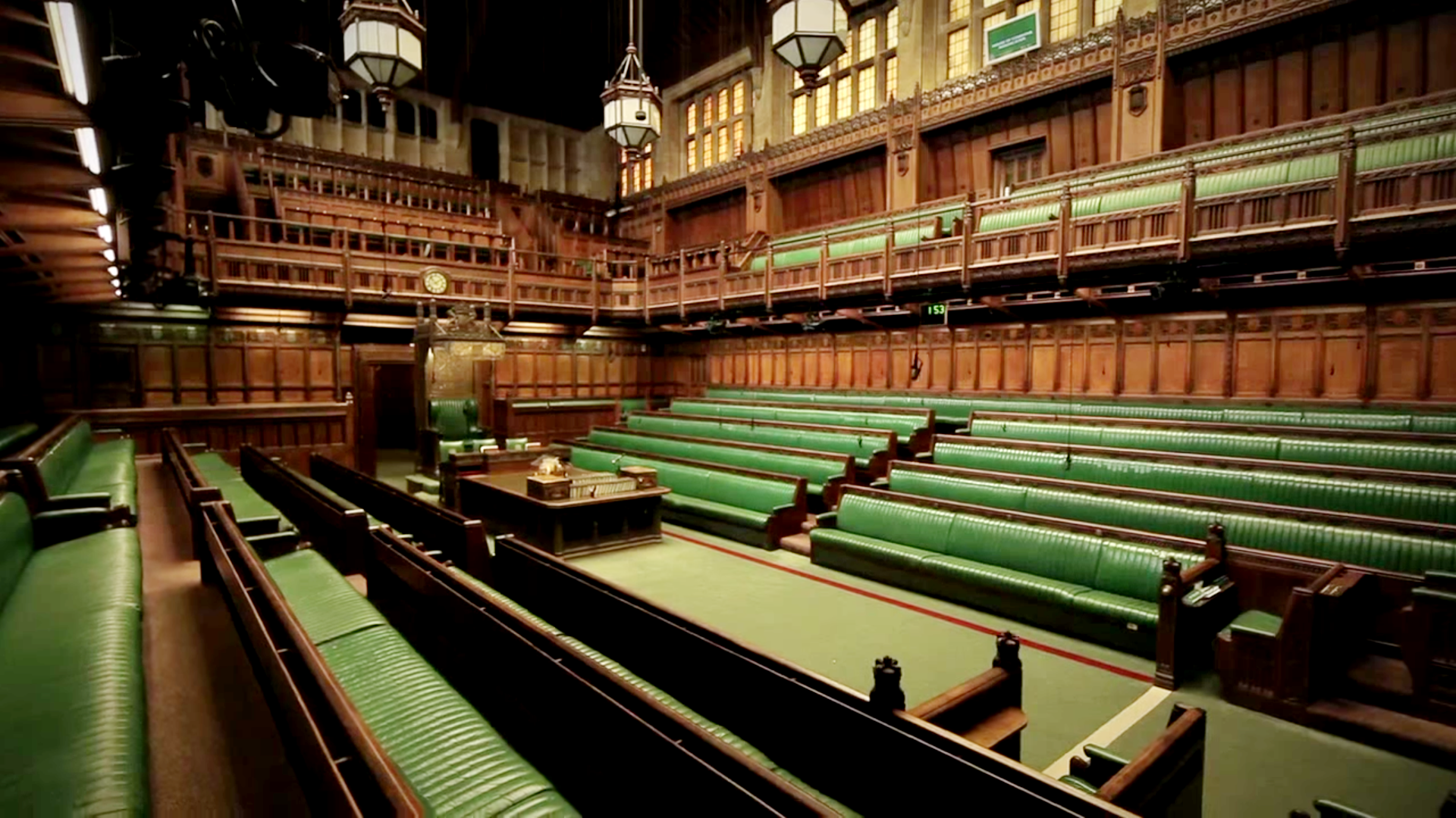 Empty House of Commons chamber