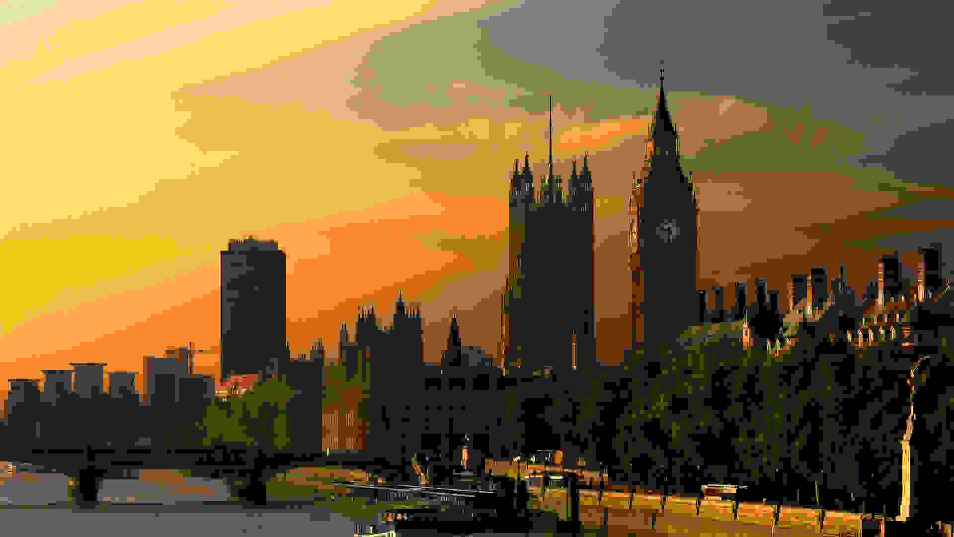 Houses of Parliament at Dusk, Westminster