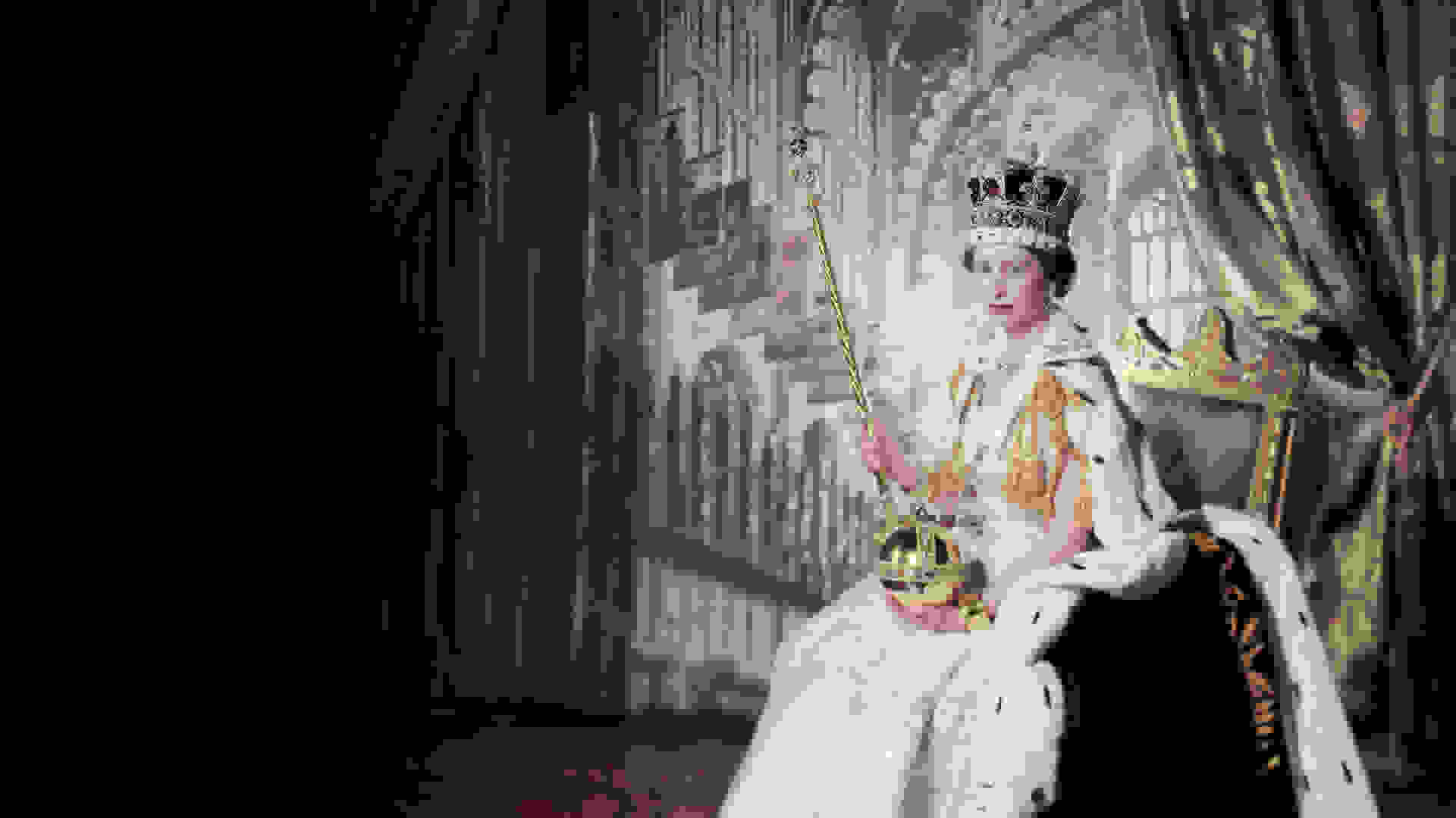 Color transparency of Queen Elizabeth II on her Coronation Day, 2 June 1953, by Cecil Beaton. Royal Collection Trust / ©Her Majesty Queen Elizabeth II 2022