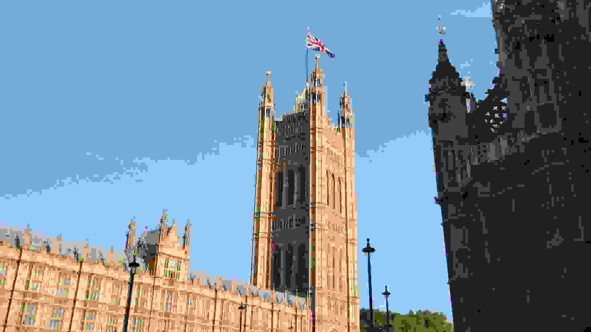 The Victoria Tower and the Henry VII Chapel of Westminster Abbey. Image: The Victoria Tower and the Henry VII Chapel of Westminster Abbey © Hansard Society / Richard Greenhill