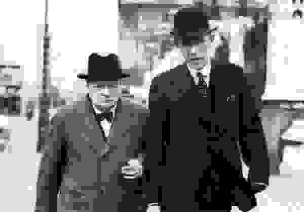 Winston Churchill and Lord Halifax, approx. 1939 (Public Domain, US-PD)