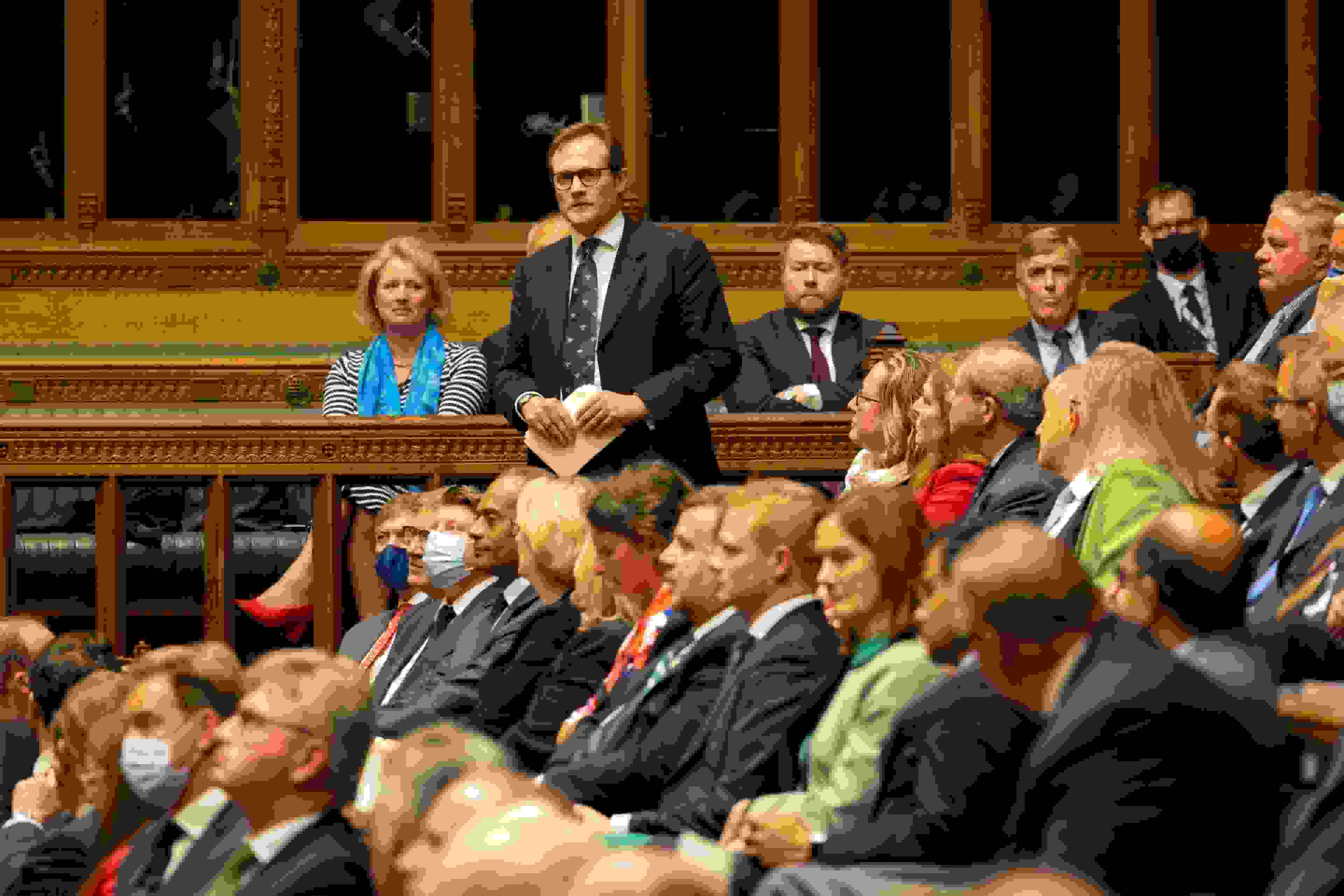 Tom Tugendhat MP, Chair of the Foreign Affairs Select Committee, in the debate on the situation in Afghanistan, 18 August 2021. ©UK Parliament/Roger Harris