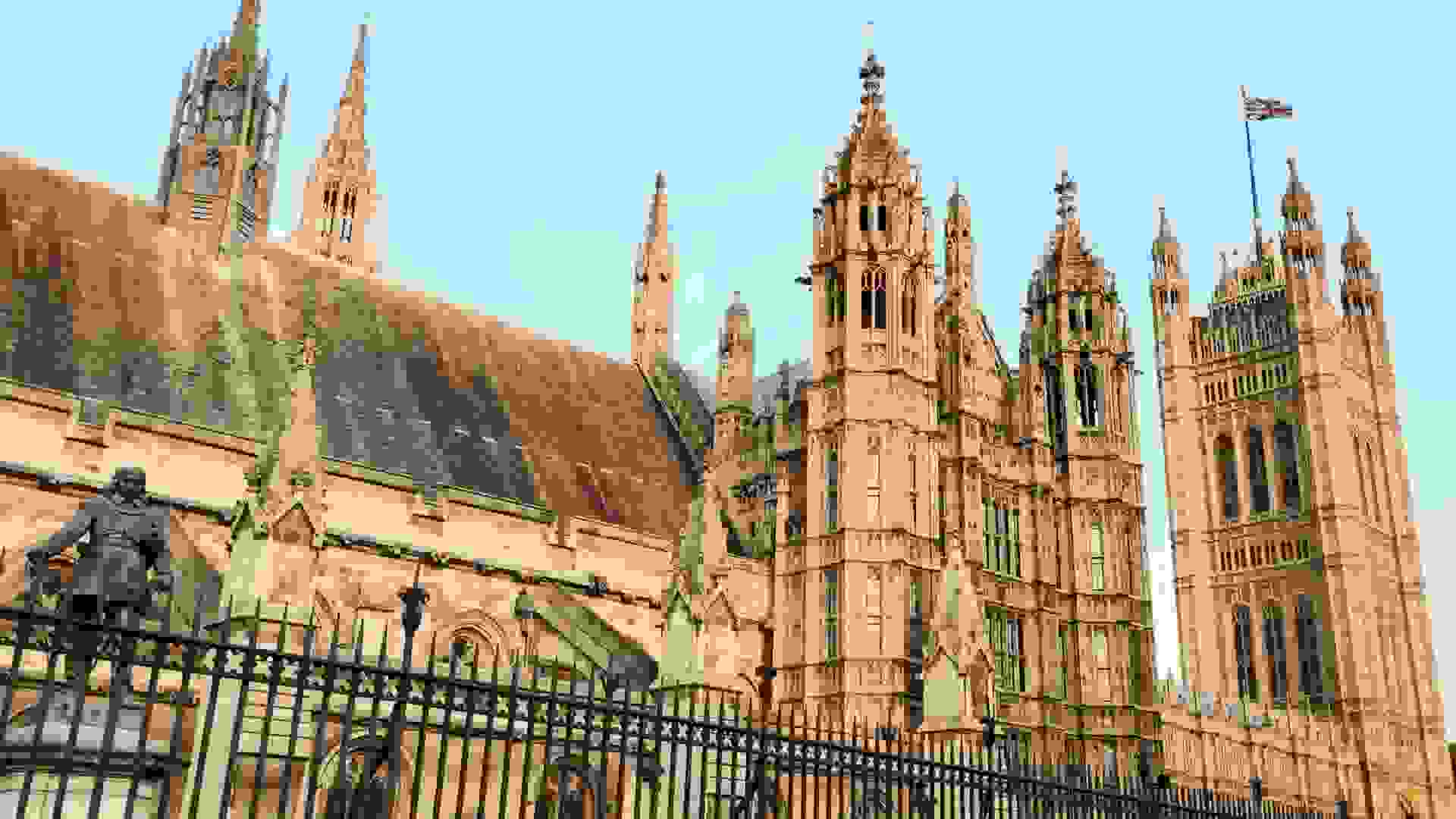 Palace of Westminster west front. Image: Palace of Westminster west front © Hansard Society / Richard Greenhill