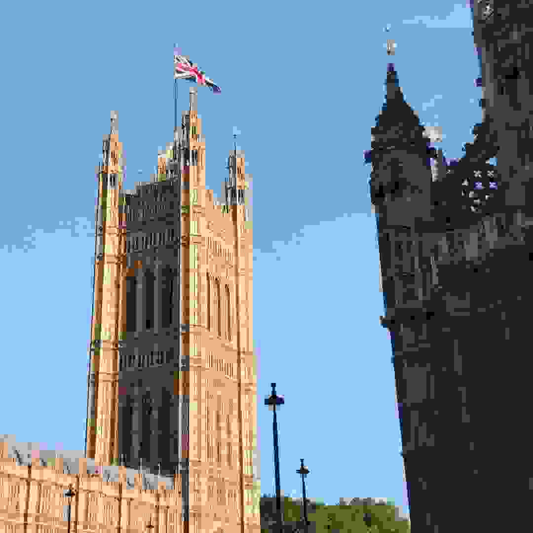 The Victoria Tower and the Henry VII Chapel of Westminster Abbey. Image: The Victoria Tower and the Henry VII Chapel of Westminster Abbey © Hansard Society / Richard Greenhill