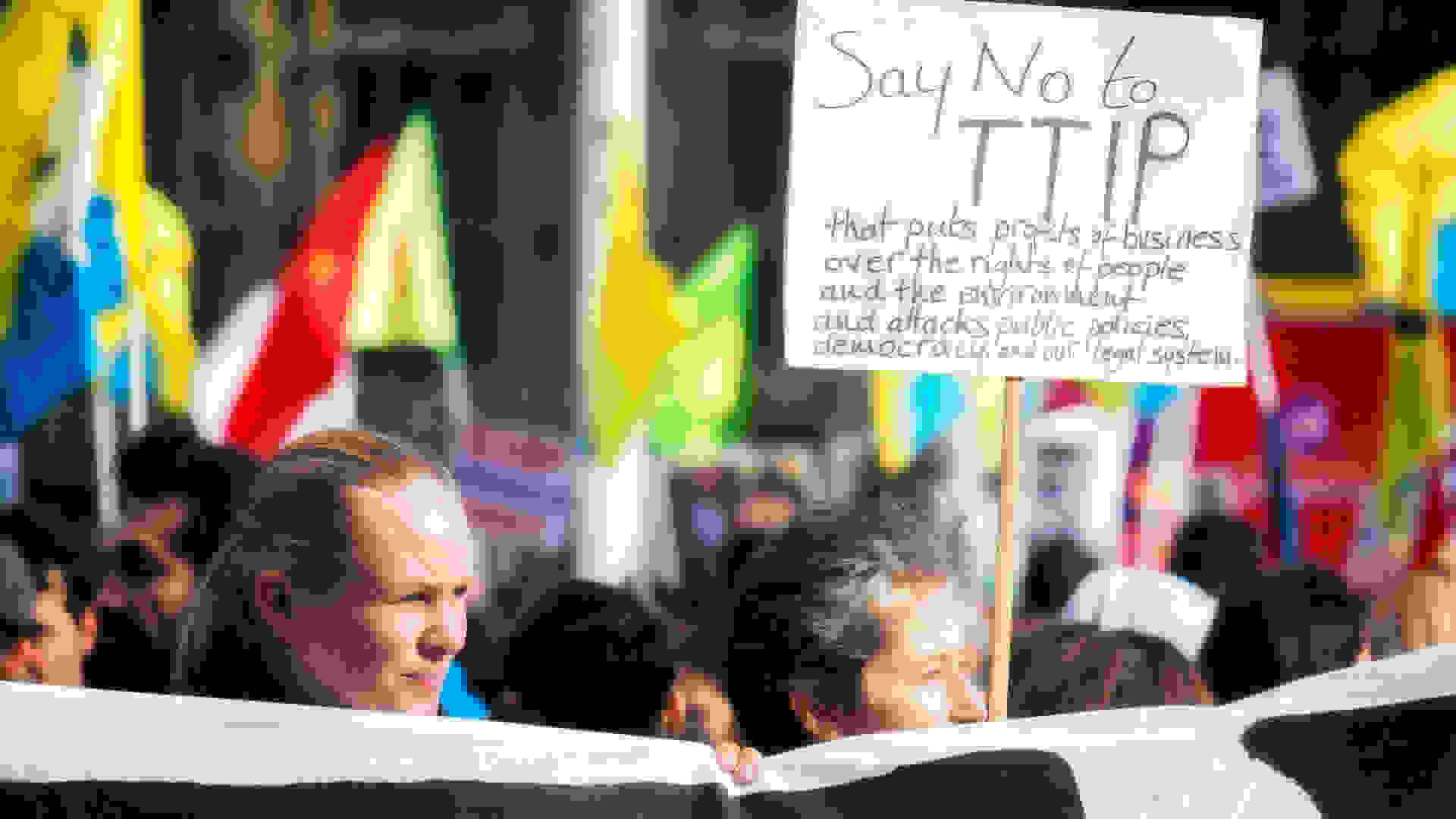 TTIP protest in London