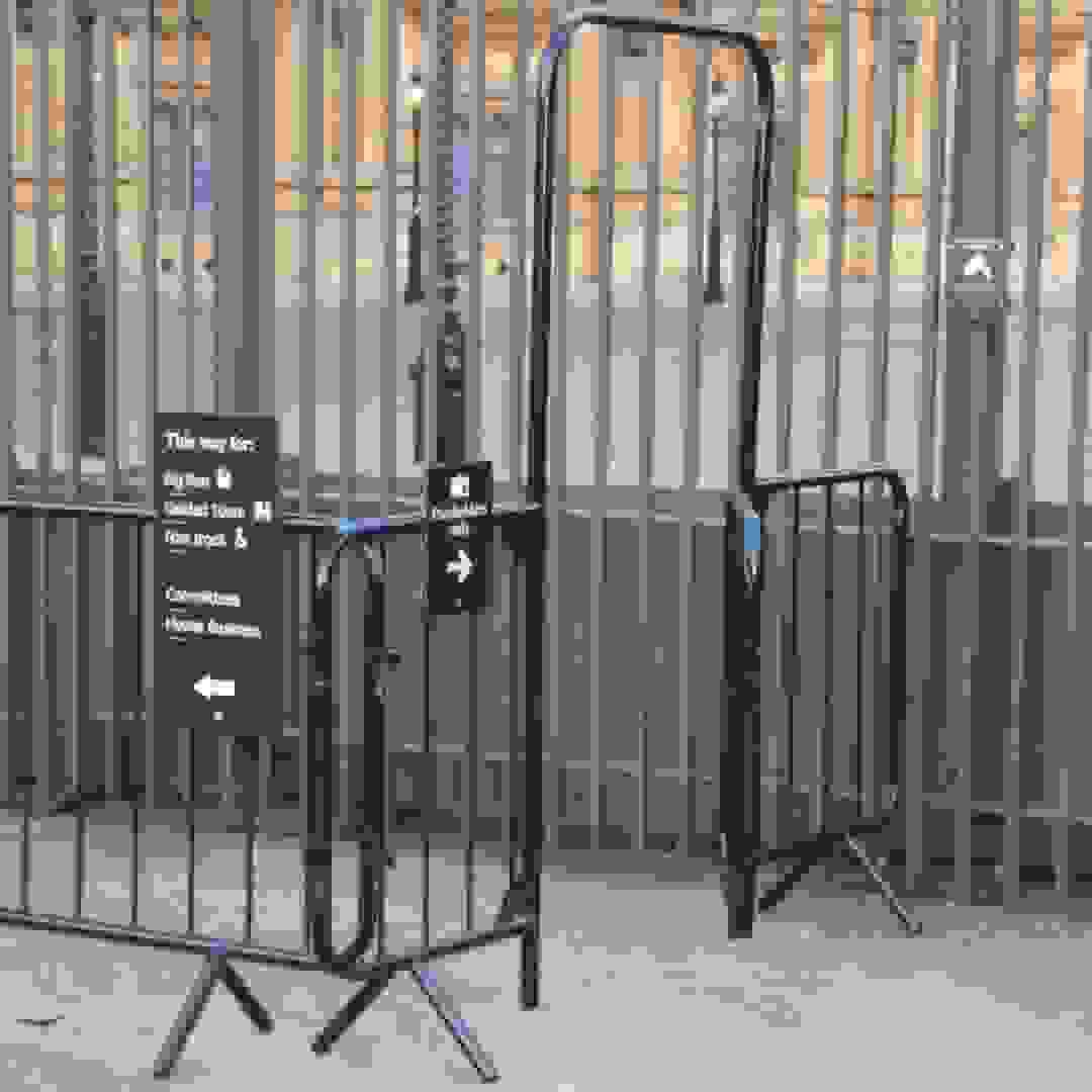 Security barriers at St Stephen’s Entrance. Image: Security barriers at St Stephen’s Entrance © Hansard Society / Richard Greenhill