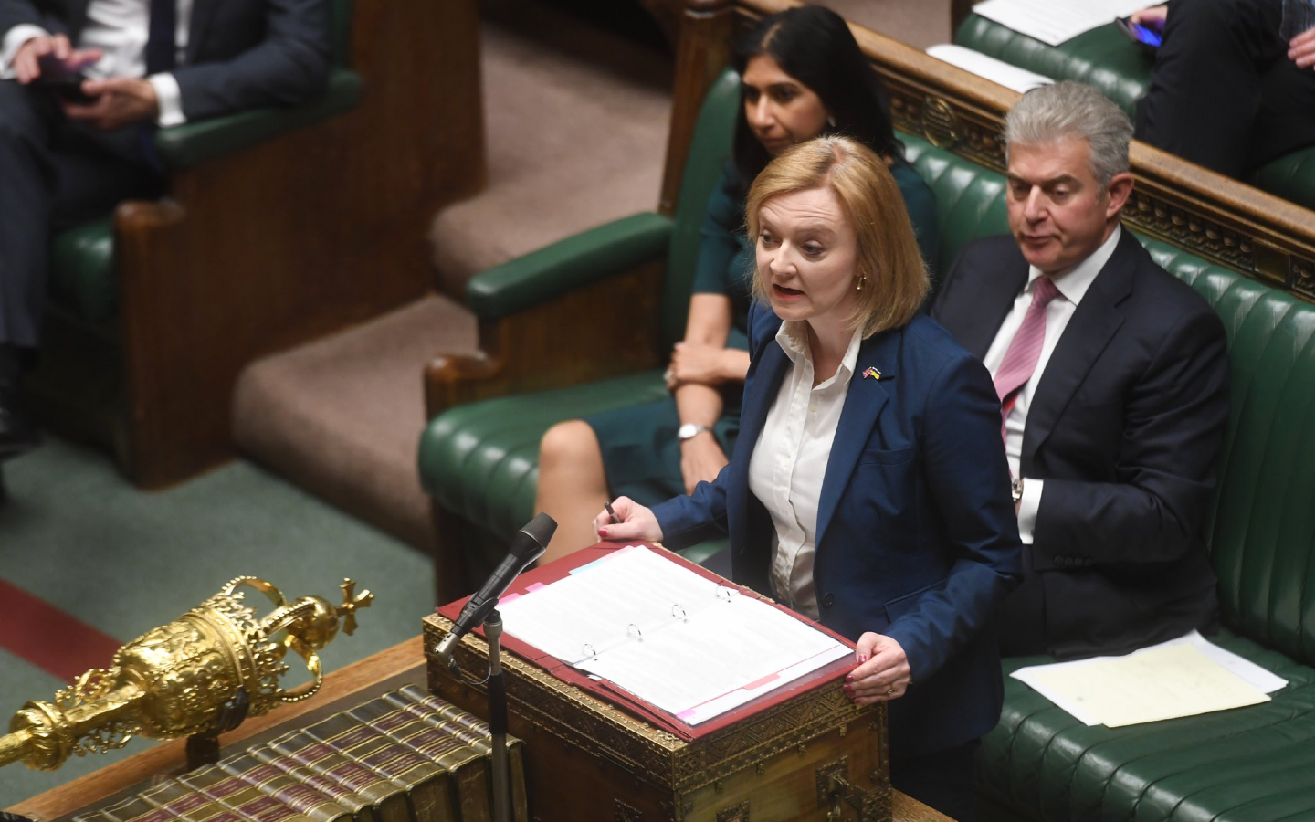 Foreign Secretary Liz Truss MP making a statement on the Northern Ireland Protocol, House of Commons, 17 May 2022. (©UK Parliament/Jessica Taylor)