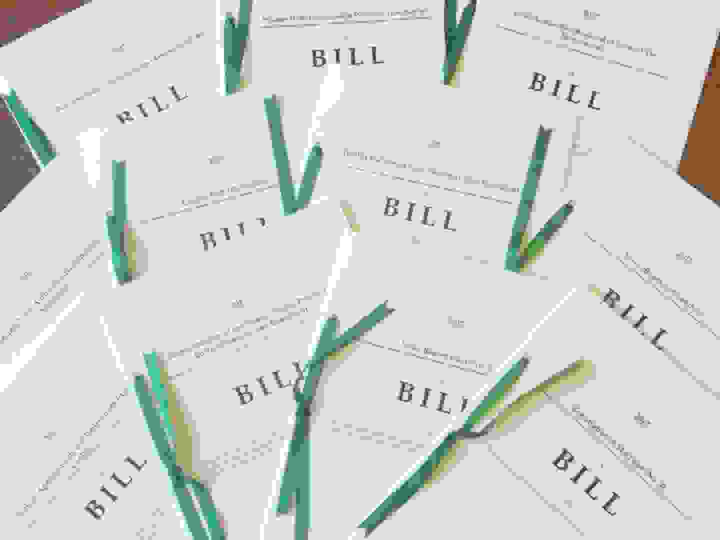 Private Members Bills - a selection of bills from 2017. (©UK Parliament)