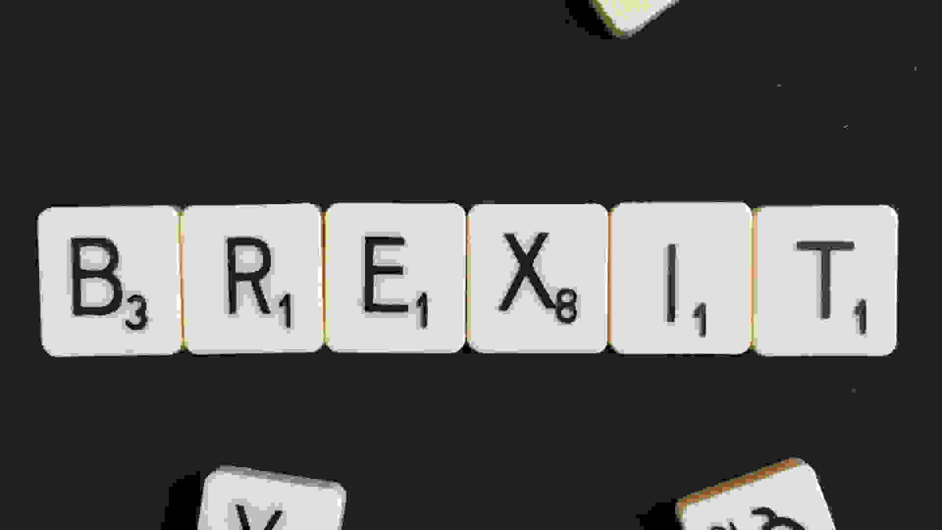 The word 'Brexit' spelled out in scrabble