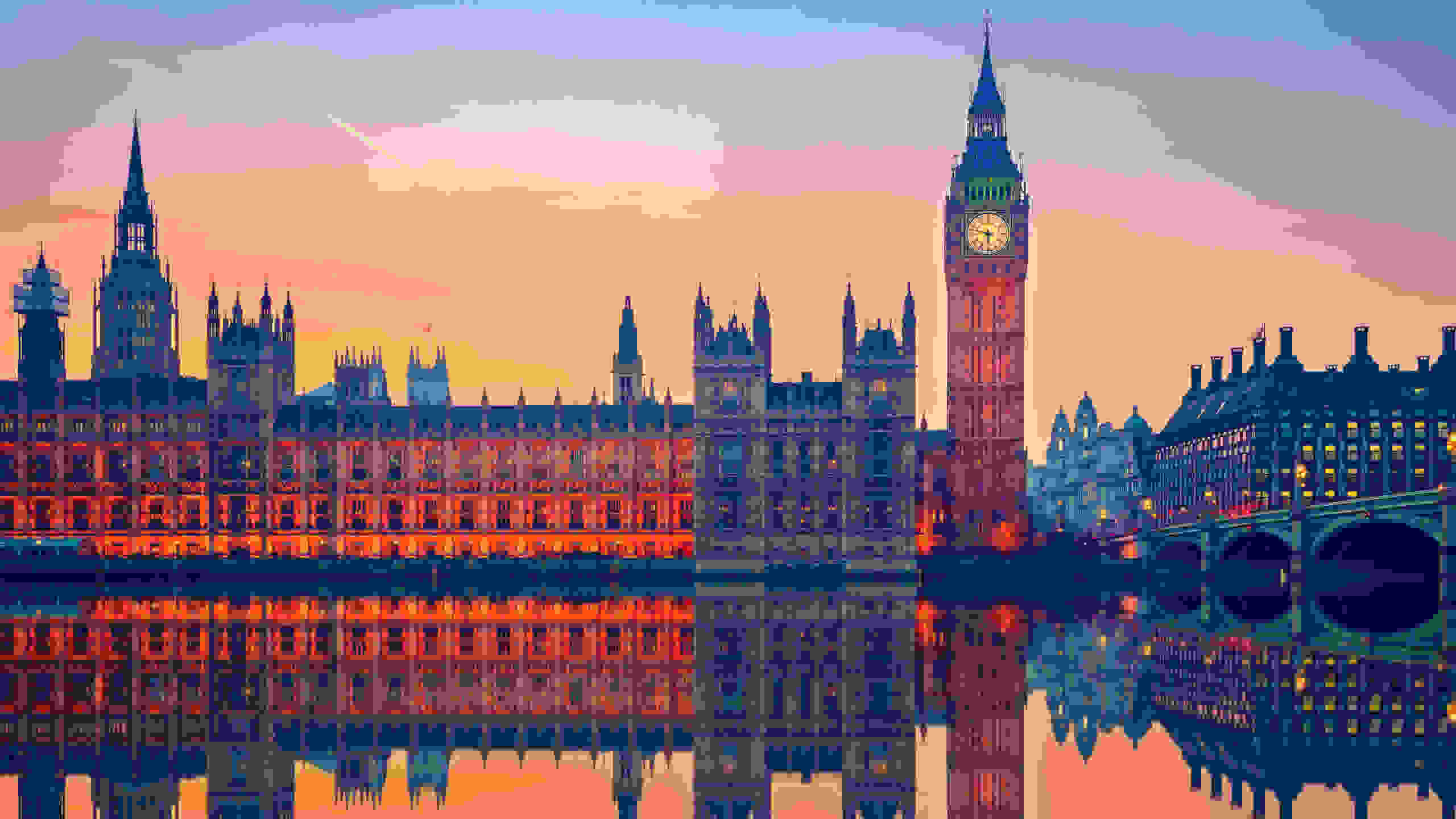 Parliament at dusk
