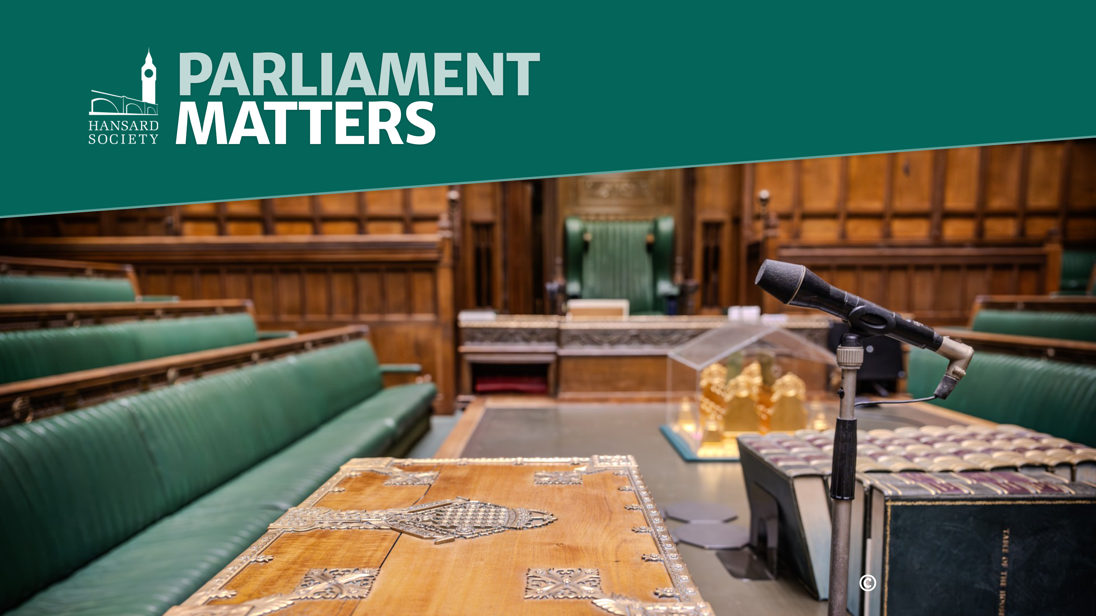 Despatch Box on the Government side of the House of Commons chamber. © House of Commons