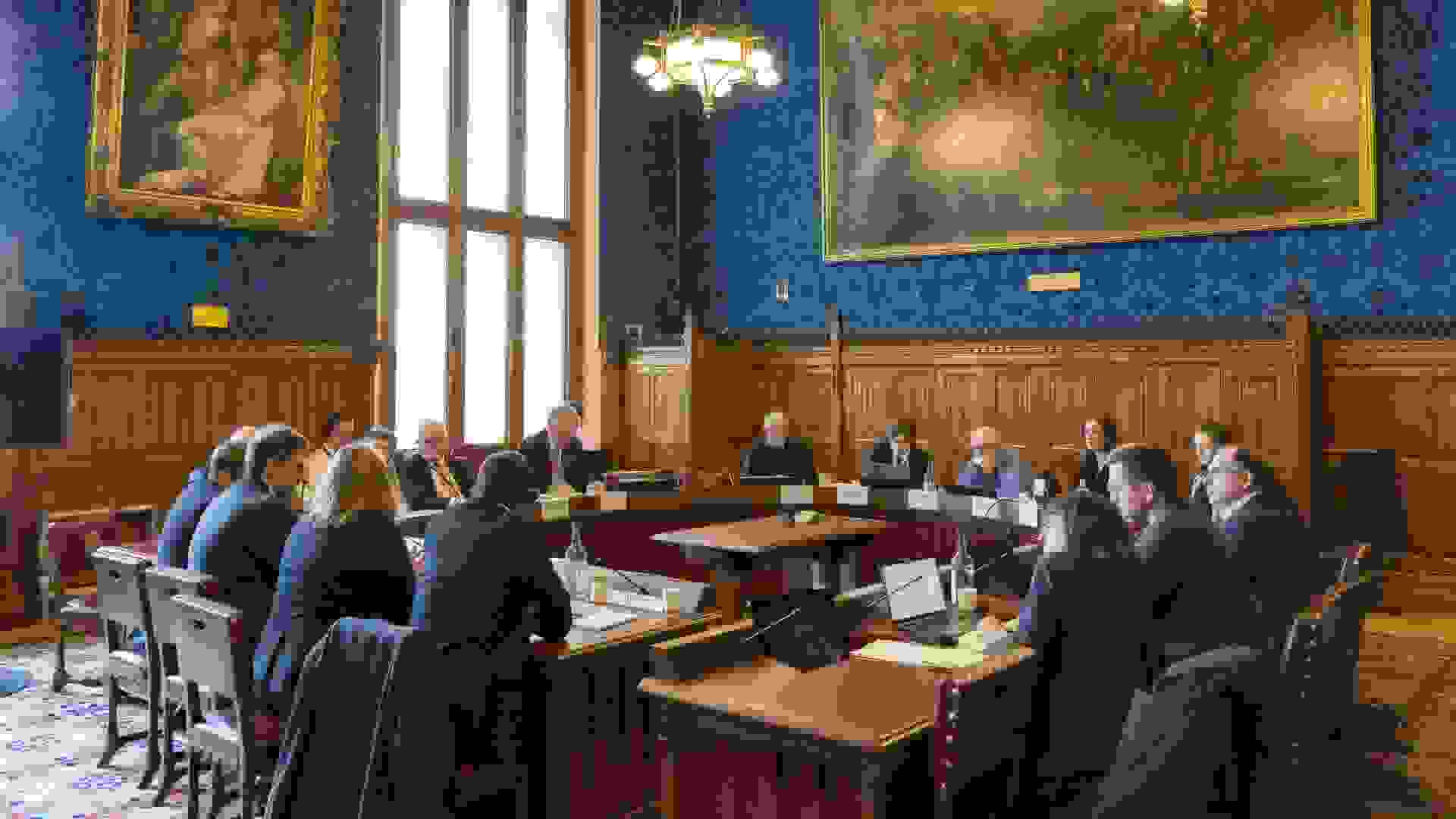 Meeting of the House of Lords Communications and Digital Committee. House of Lords/Roger Harris
