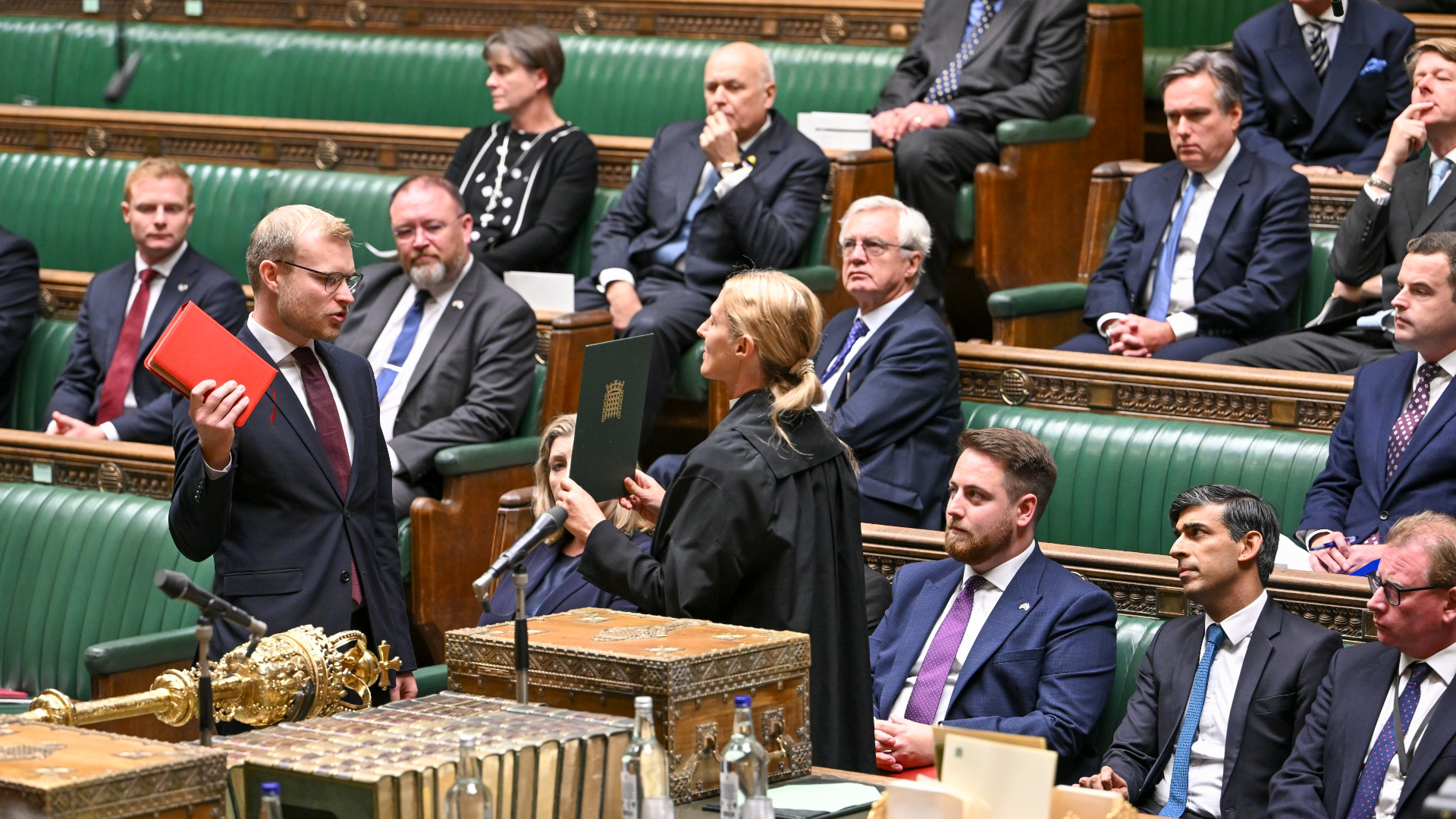 Michael Shanks sworn-in as an MP, 16 October 2023. ©UK Parliament/Andy Bailey