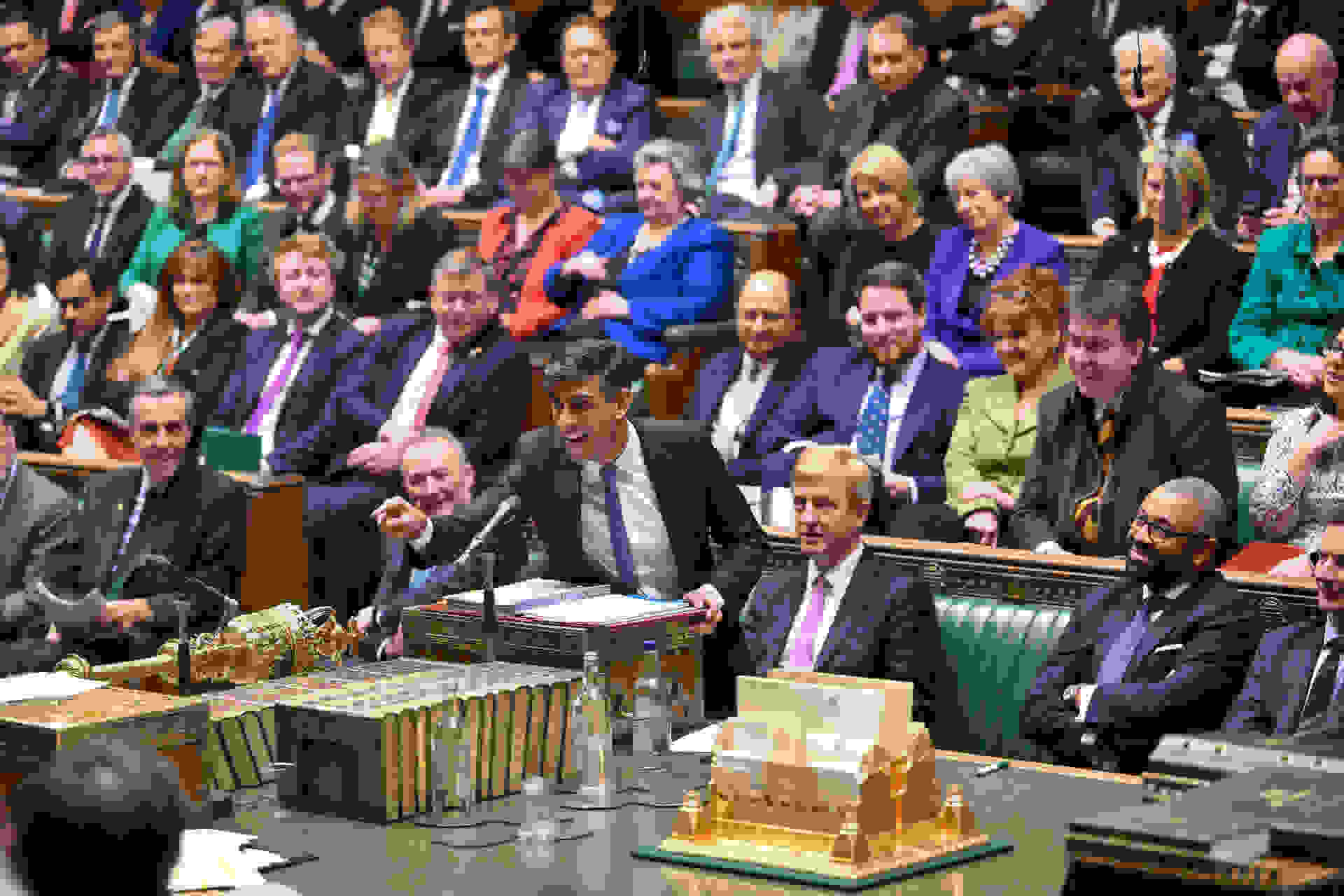 Prime Minister Rishi Sunak at the Despatch Box during the Second Reading debate on the Rwanda Bill in the House of Commons, December 2023. ©UK Parliament / Maria Unger