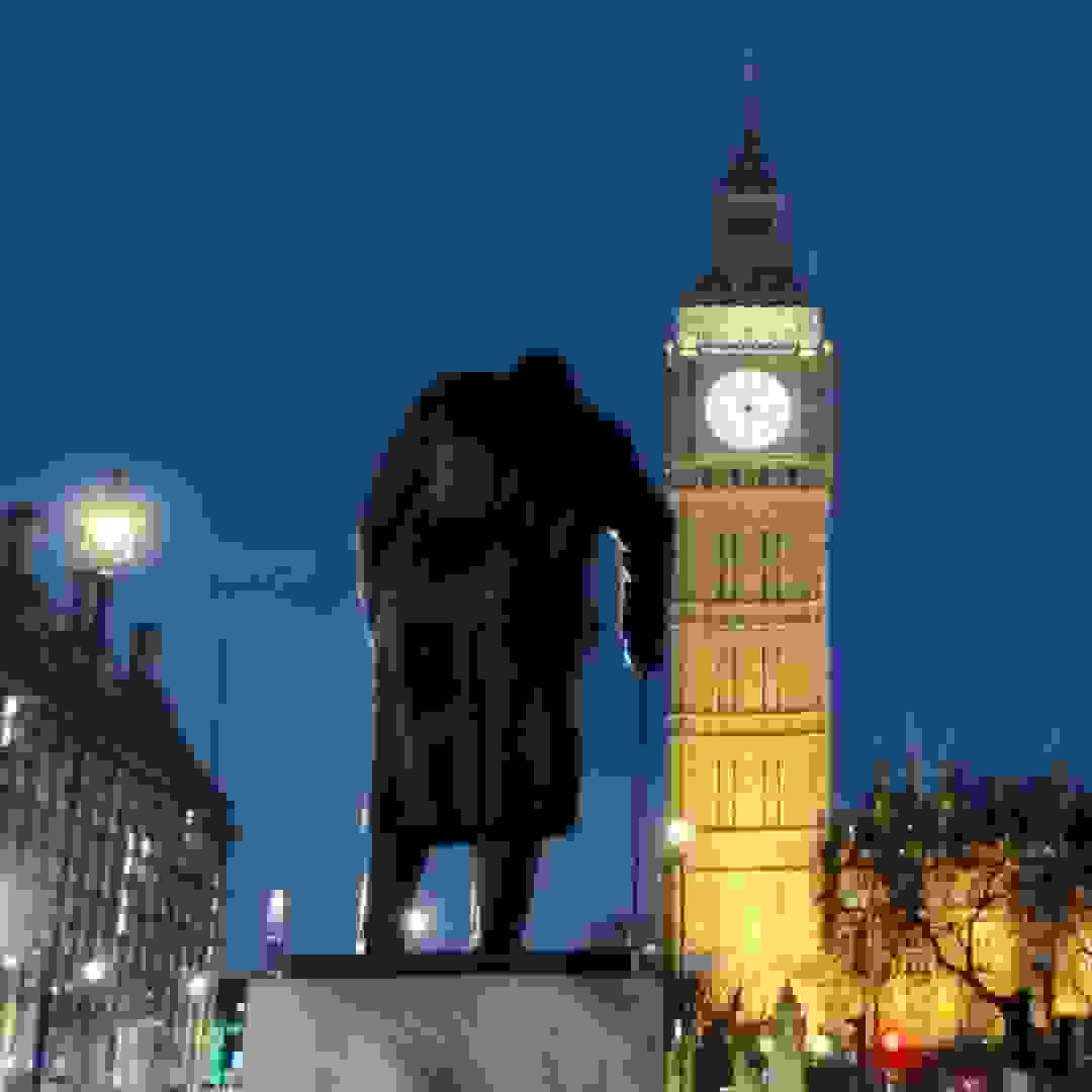The statue of Sir Winston Churchill in Parliament Square. Image: The statue of Sir Winston Churchill in Parliament Square © Hansard Society / Richard Greenhill