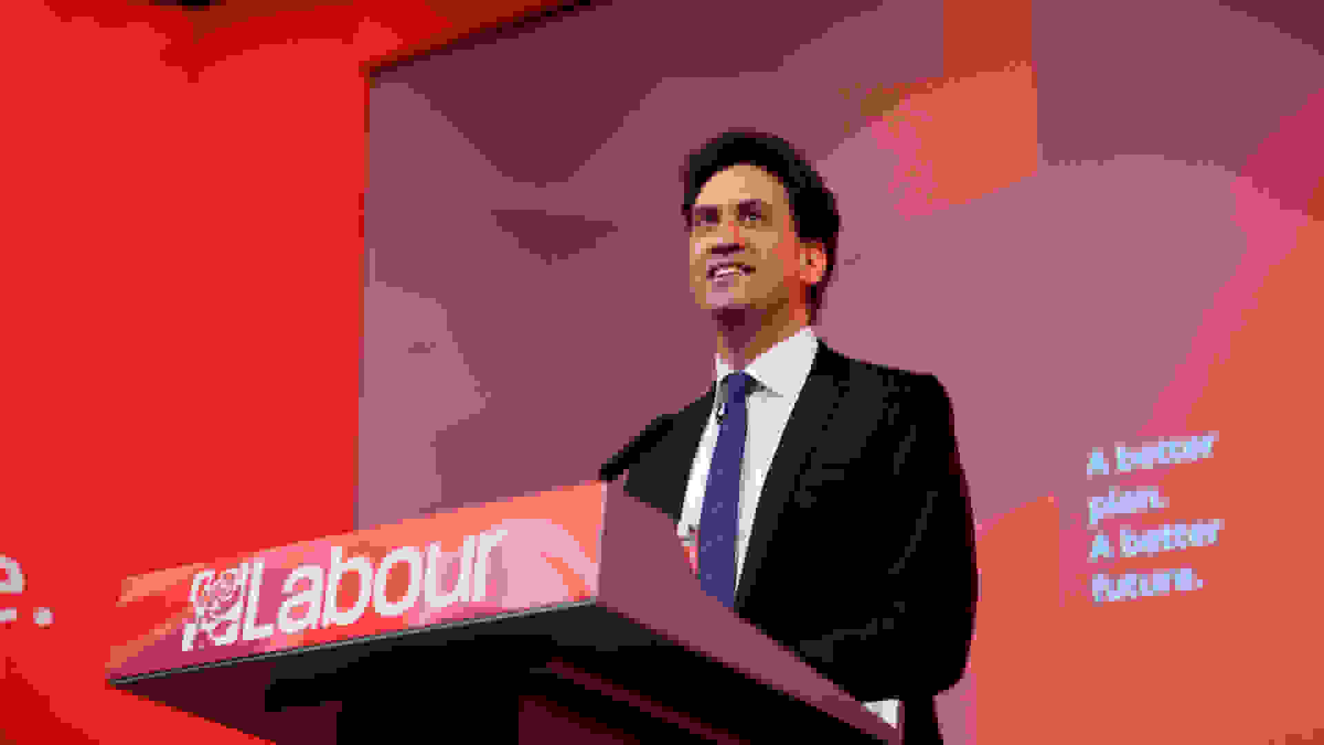 Labour Party Leader and Leader of the Opposition Ed Miliband giving a speech during the Labour conference 2015. Department of Energy and Climate Change, Licensed under the Creative Commons Attribution 2.0 Generic