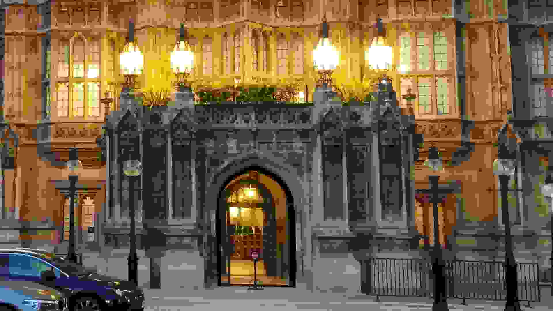 The House of Lords’ recently renovated door. Image: The House of Lords’ recently renovated door © Hansard Society / Richard Greenhill