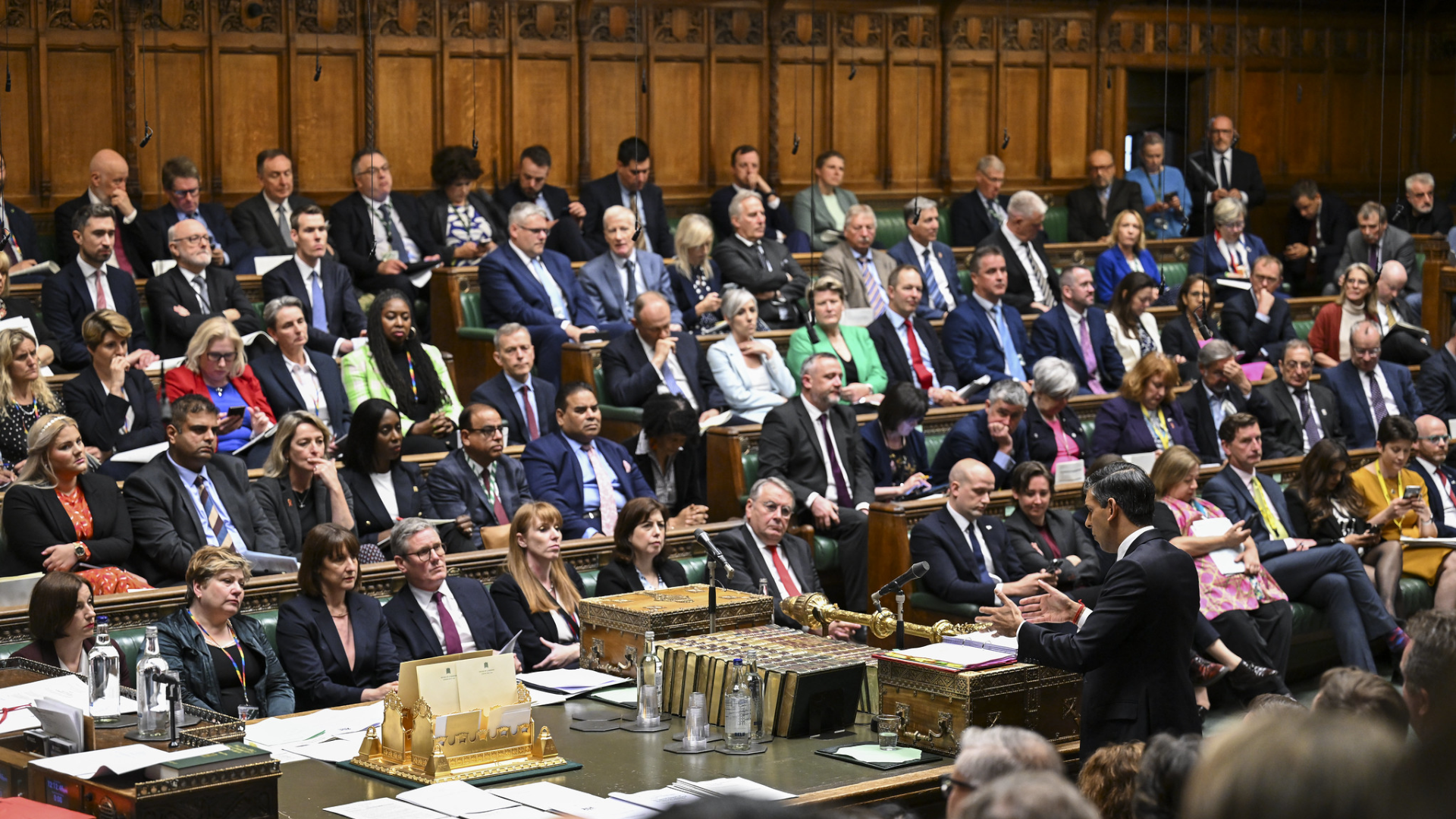 The opposition benches in the House of Commons, 22 May 2024. ©UK Parliament