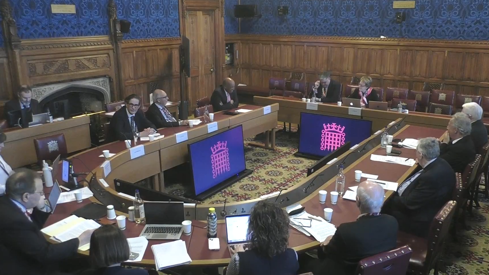 A meeting of the House of Lords International Agreements Committee to discuss treaty scrutiny, 1 April 2025. © UK Parliament